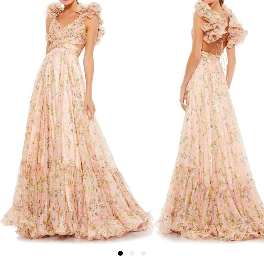 Mac duggal floral cutout gown size US10